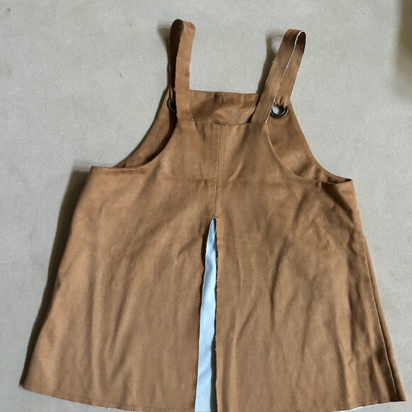 Zara Suede Fall Grommet Tank Top Open Back - Picture 2 of 3